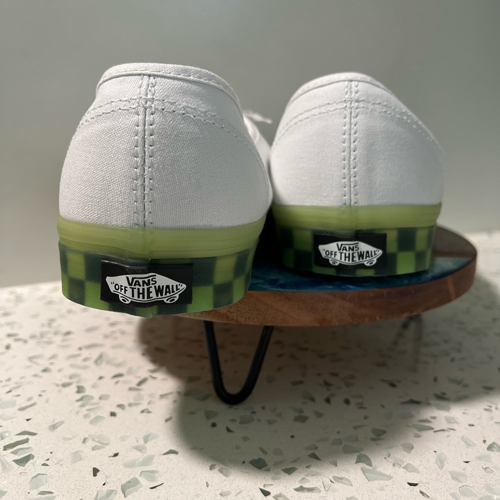 Nib Vans Authentic Translucent White Green Ash Sh… - image 5